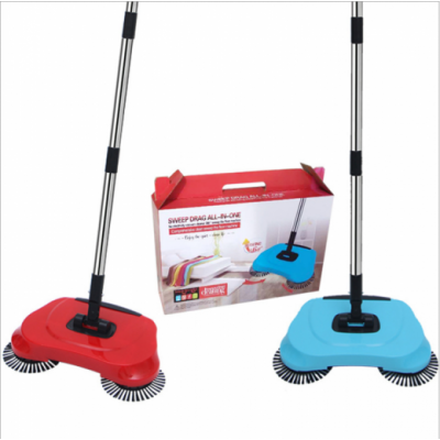 Spinning Cordless Lazy 3 In 1 Manual Floor Clean Sweeper Hand Push Sweeper Broom Easy Home 360 Rotate Push Magic Broom