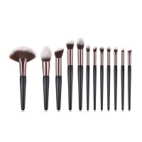 Amazon hot selling 12pcs professional makeup brush set custom cosmetic brushes